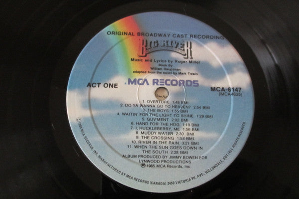 William Hauptman & Roger Miller : Big River (Original Broadway Cast) (LP, Gat)