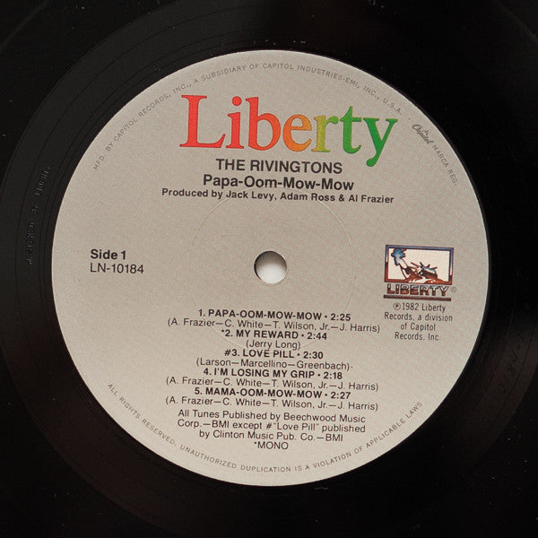 The Rivingtons : Papa-Oom-Mow-Mow (LP, Comp)