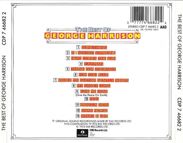 George Harrison : The Best Of George Harrison (CD, Comp)