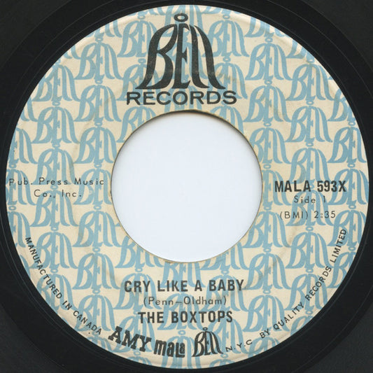 The Boxtops* : Cry Like A Baby (7", Single)