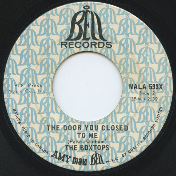 The Boxtops* : Cry Like A Baby (7", Single)