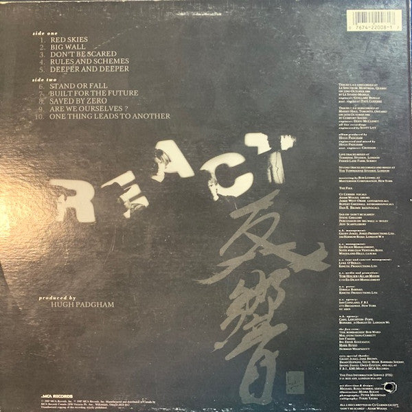 The Fixx : React (LP, Album)