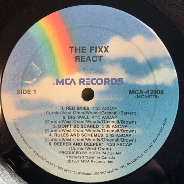 The Fixx : React (LP, Album)