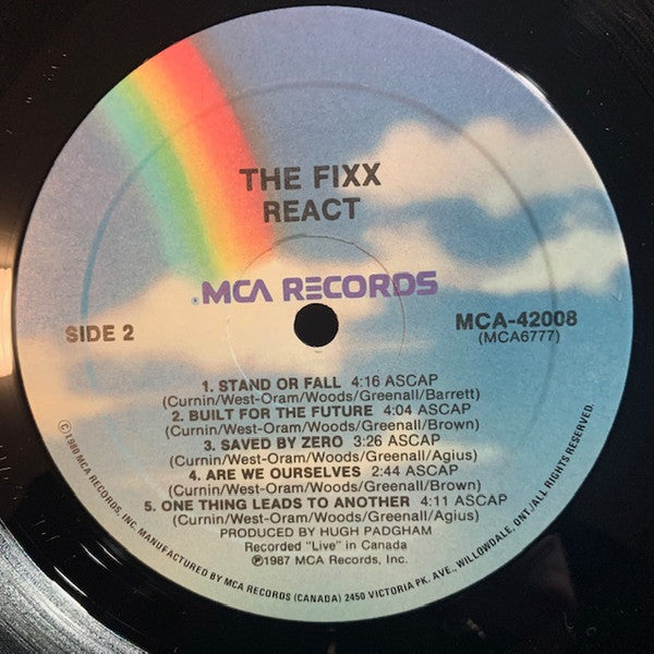 The Fixx : React (LP, Album)