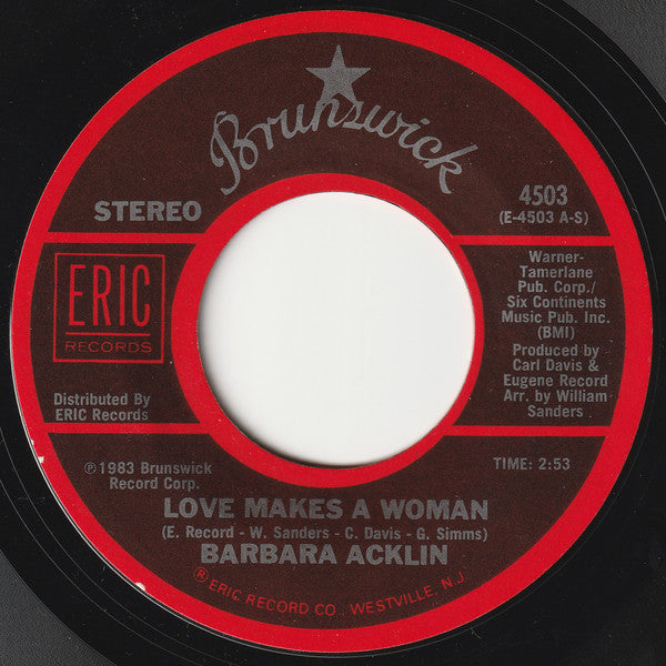 Barbara Acklin / Young-Holt Unlimited* : Love Makes A Woman / Soulful Strut (7", Styrene)