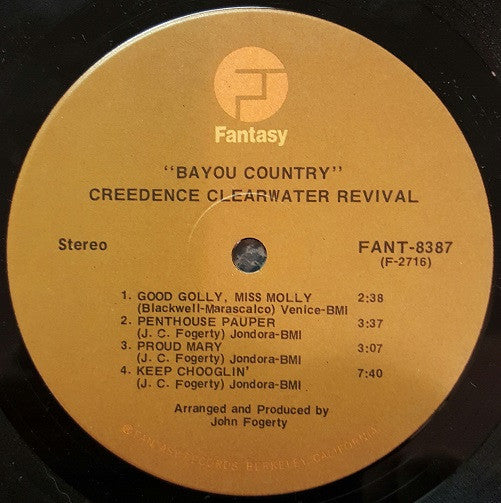 Creedence Clearwater Revival : Bayou Country (LP, Album, RE, Ind)