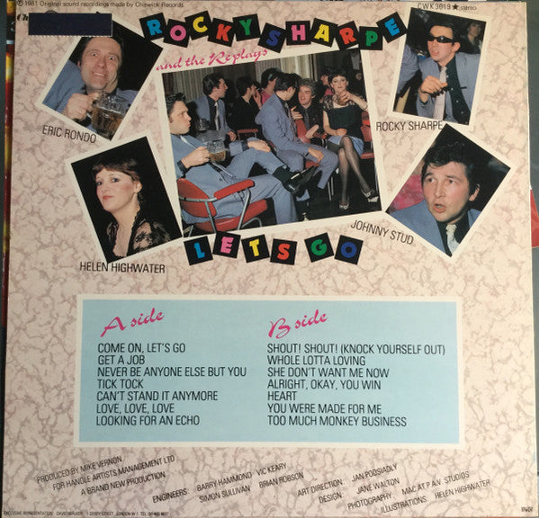 Rocky Sharpe & The Replays : Let's Go (LP, Album)
