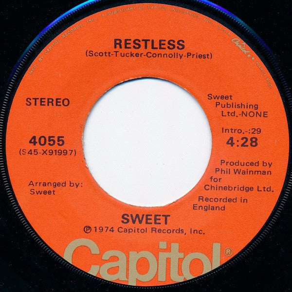 Sweet* : Ballroom Blitz (7", Single, Jac)