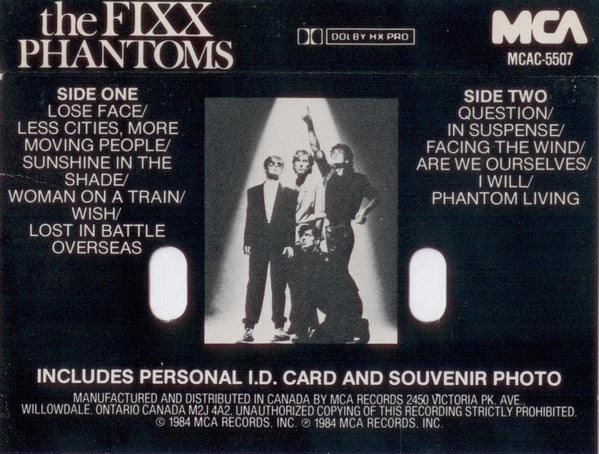 The Fixx : Phantoms (Cass, Album, Dol)