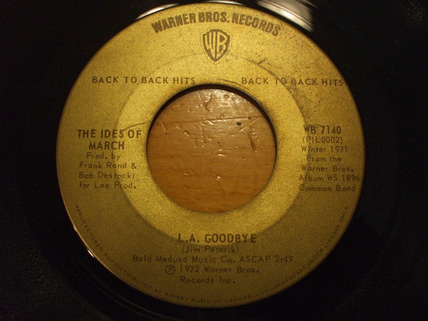 The Ides Of March : Vehicle (7", Single, RE)