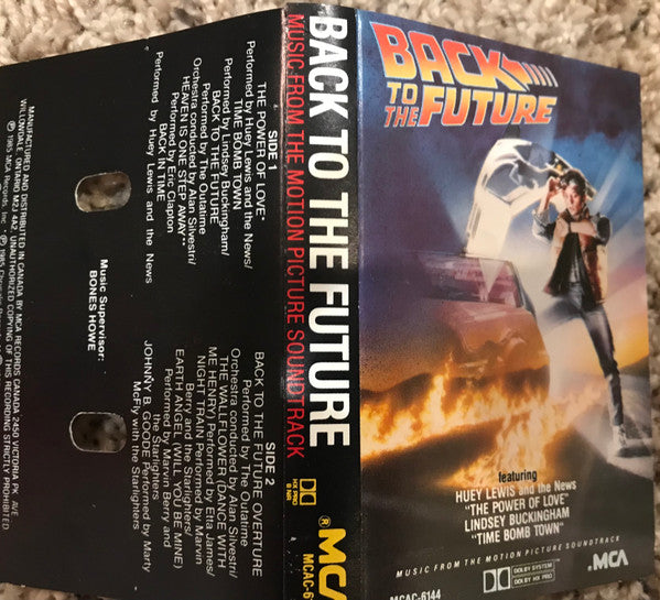 Various : Back To The Future (Music From The Motion Picture Soundtrack) (Cass, Album, Dol)