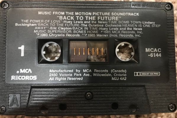 Various : Back To The Future (Music From The Motion Picture Soundtrack) (Cass, Album, Dol)