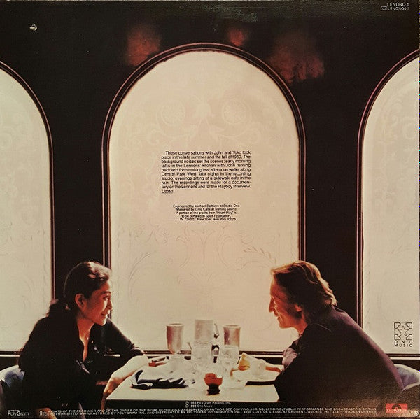 John Lennon & Yoko Ono : Heart Play -Unfinished Dialogue- (LP)