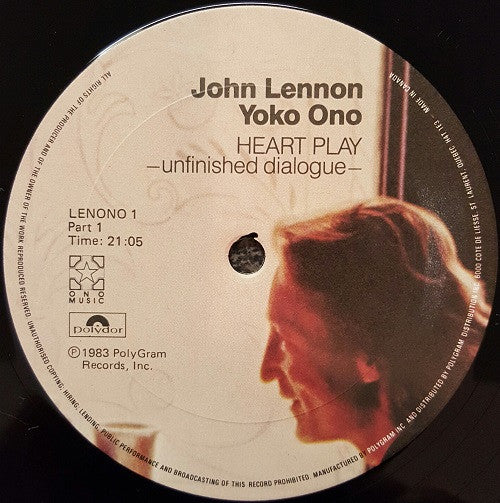 John Lennon & Yoko Ono : Heart Play -Unfinished Dialogue- (LP)