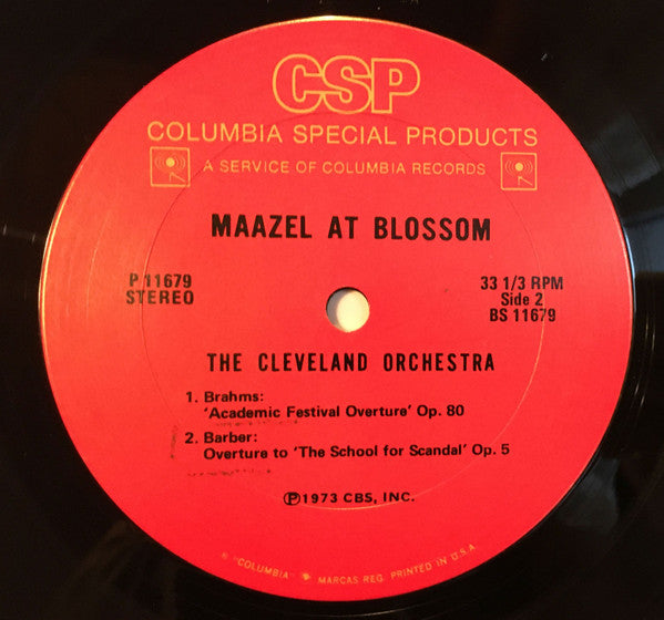 Lorin Maazel, The Cleveland Orchestra : Maazel At Blossom (LP, Album)