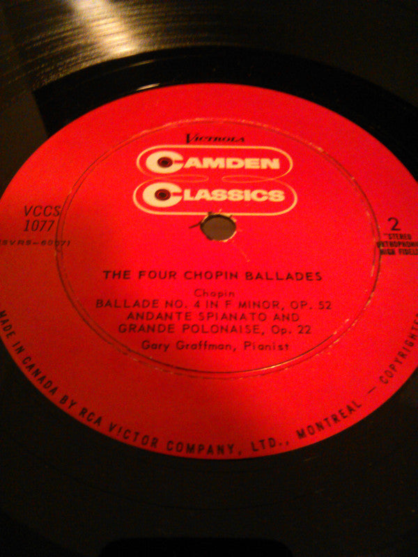 Frédéric Chopin, Gary Graffman : The Four Chopin Ballades (LP, Album)