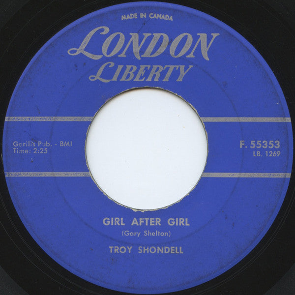 Troy Shondell : This Time (7", Single)
