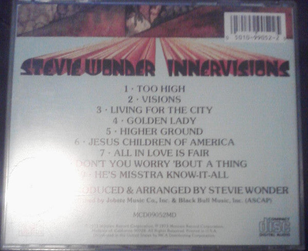Stevie Wonder : Innervisions (CD, Album)