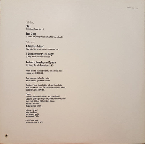 Sylvester : Stars (LP, Album)