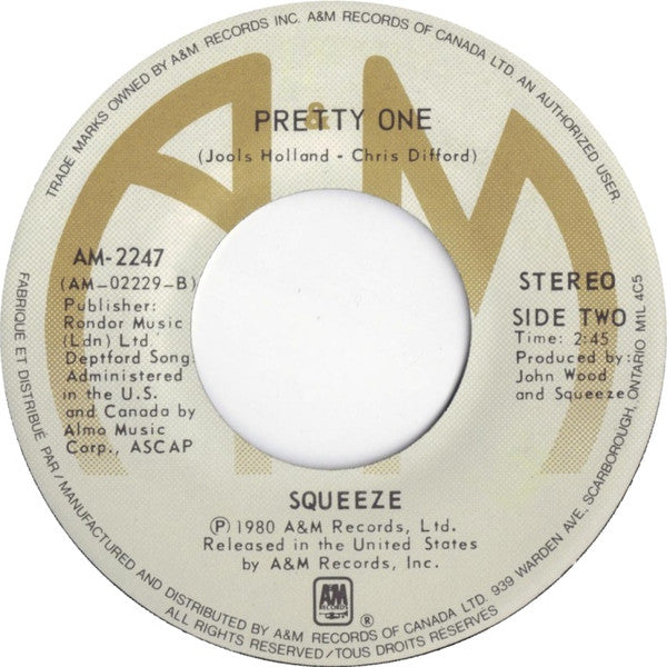 Squeeze (2) : Pulling Mussels (From The Shell) (7", Single)