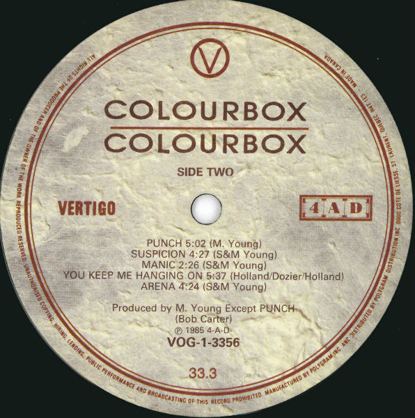 Colourbox : Colourbox (LP, Album + LP, MiniAlbum)
