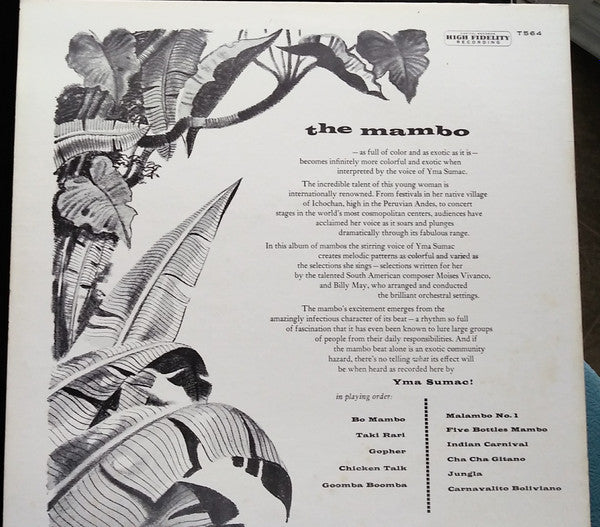 Yma Sumac : Mambo! (LP, Album, Mono, RE)