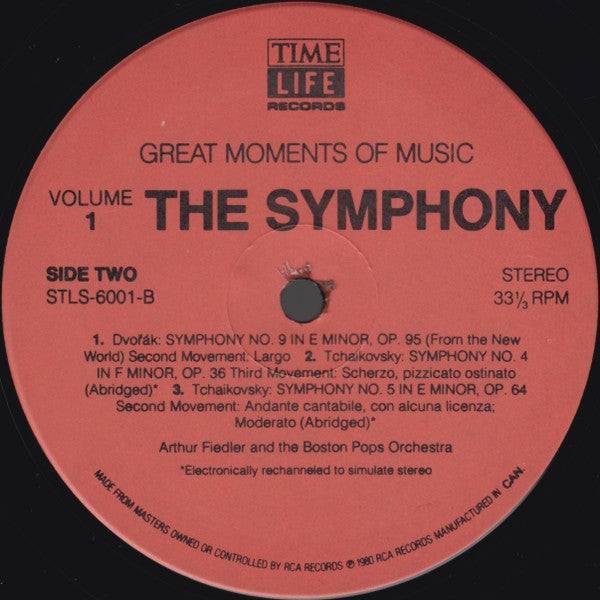 Arthur Fiedler And Boston Pops Orchestra : Great Moments Of Music: Volume 1, The Symphony (LP, Comp)