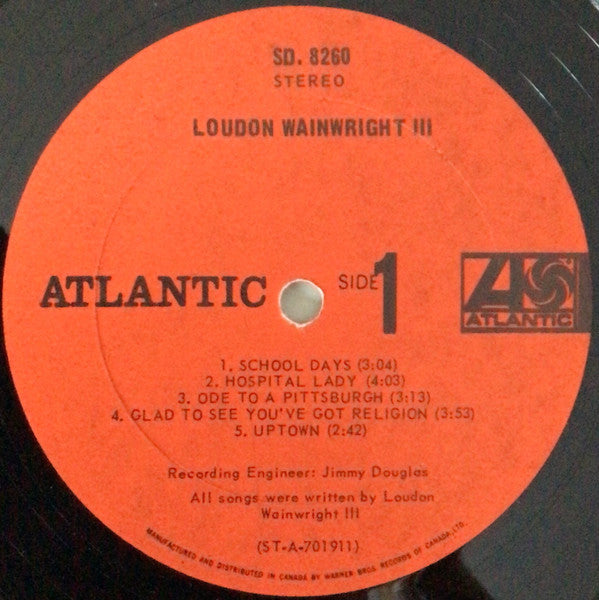 Loudon Wainwright III : Loudon Wainwright III (LP, Album)