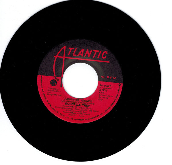 Roger Daltrey : Quicksilver Lightning (7", Single)