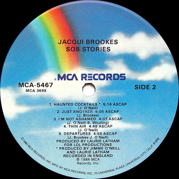 Jacqui Brookes : Sob Stories (LP, Album)