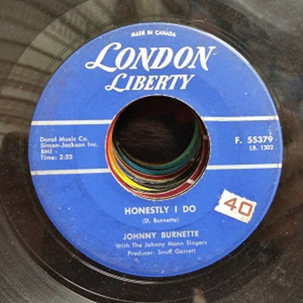 Johnny Burnette : God, Country And My Baby / Honestly I Do (7", Single)