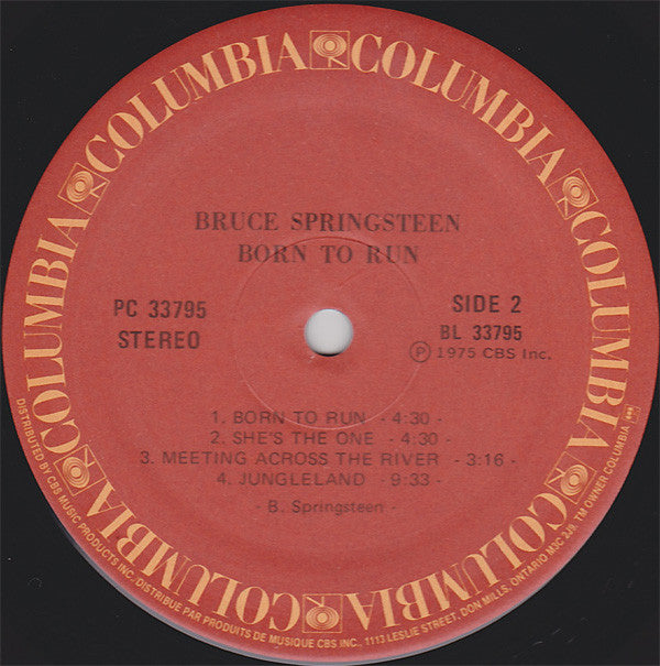 Bruce Springsteen : Born To Run (LP, Album, RE, Cin)