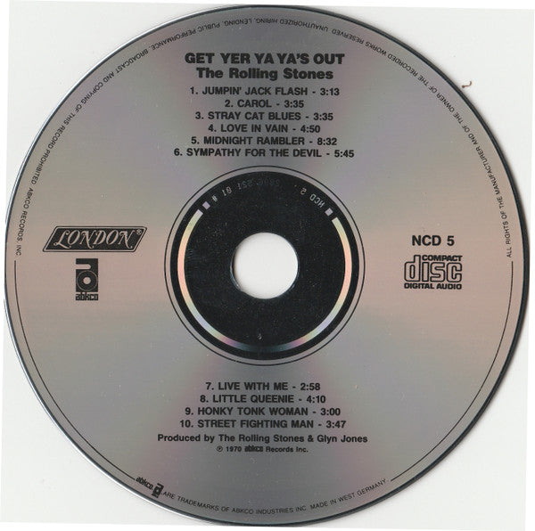 The Rolling Stones : Get Yer Ya Ya's Out (CD, Album, RE, RM)