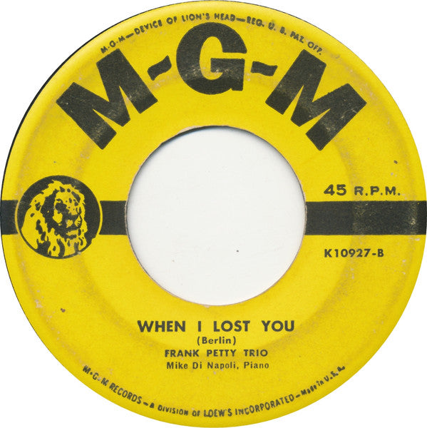 Frank Petty Trio : Marcheta (7", Single)