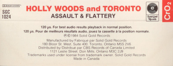 Holly Woods & Toronto (4) : Assault & Flattery (Cass, Album, CrO)