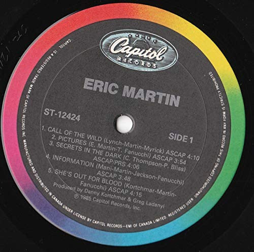 Eric Martin (2) : Eric Martin (LP, Album)