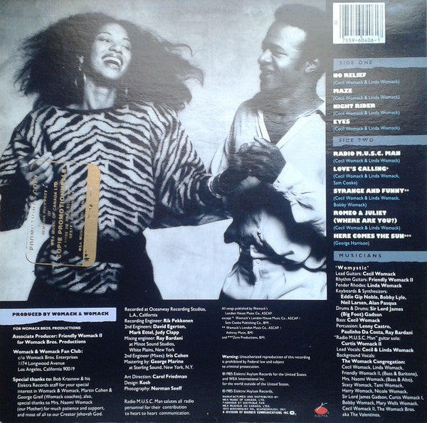 Womack & Womack : Radio M.U.S.C. Man (LP, Album)