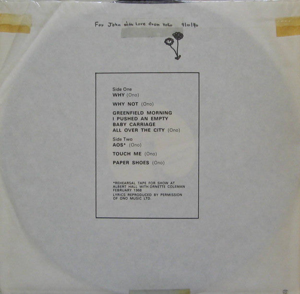 Yoko Ono / Plastic Ono Band* : Yoko Ono / Plastic Ono Band (LP, Album, Jac)