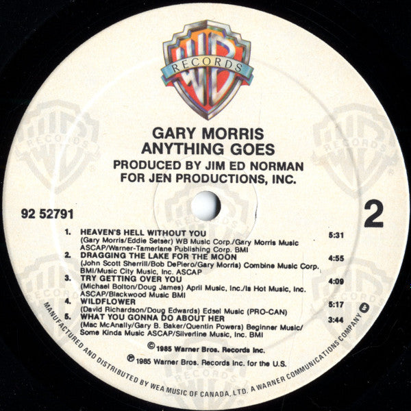 Gary Morris : Anything Goes (LP, Album)