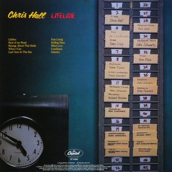 Chris Hall (5) : Lifeline (LP, Album)