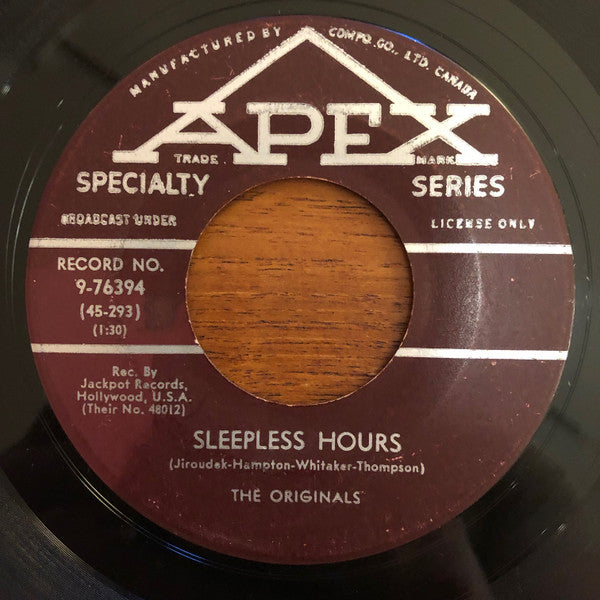 The Originals (2) : Anna / Sleepless Hours (7")