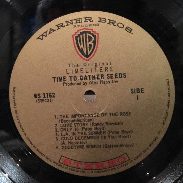 The Limeliters : Time To Gather Seeds (LP, Album)