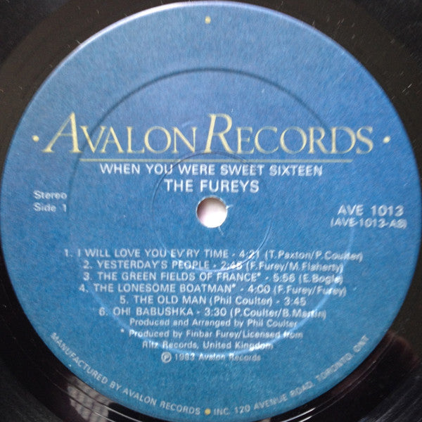The Fureys & Davey Arthur : When You Were Sweet Sixteen (LP, Album)