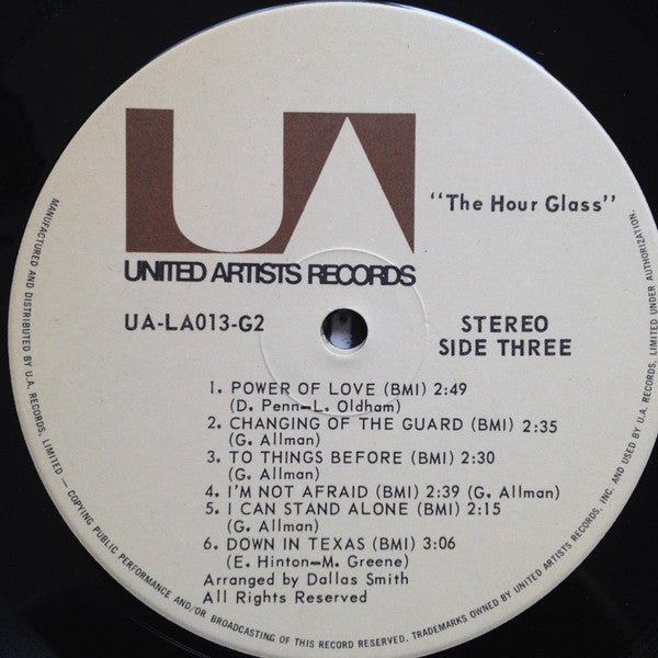 Hour Glass : The Hour Glass (2xLP, Comp)