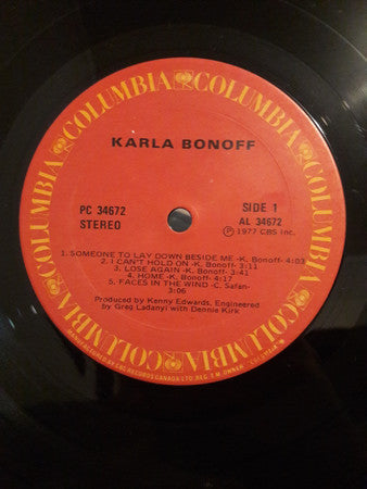Karla Bonoff : Karla Bonoff (LP, Album)