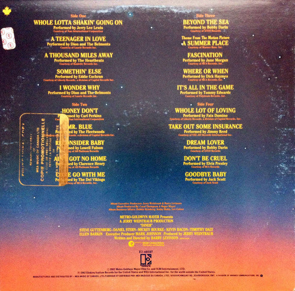 Various : Diner (Original Motion Picture Soundtrack) (2xLP, Comp)