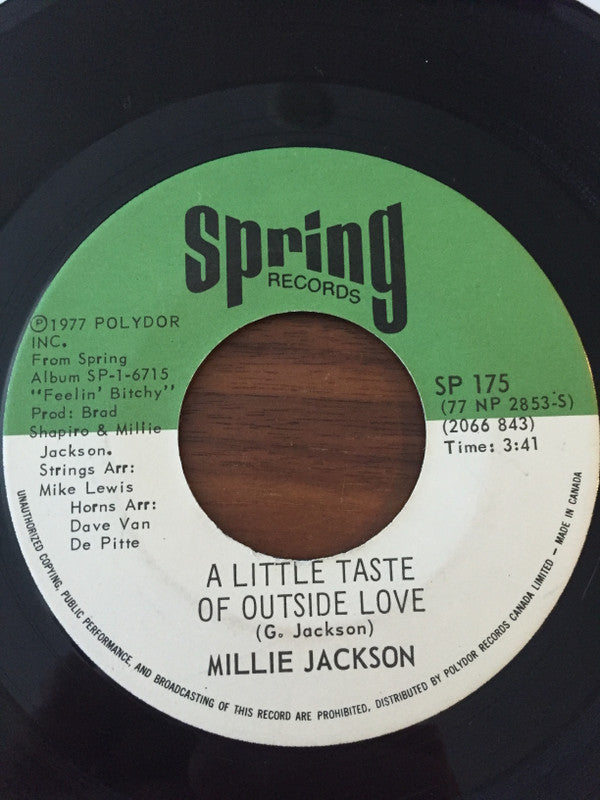 Millie Jackson : If You're Not Back In Love By Monday / A Little Taste Of Outside Love (7", Single)