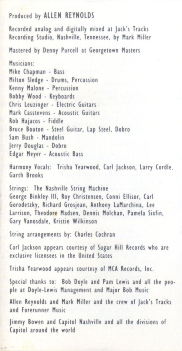 Garth Brooks : Ropin' The Wind (Cass, Album, Dol)