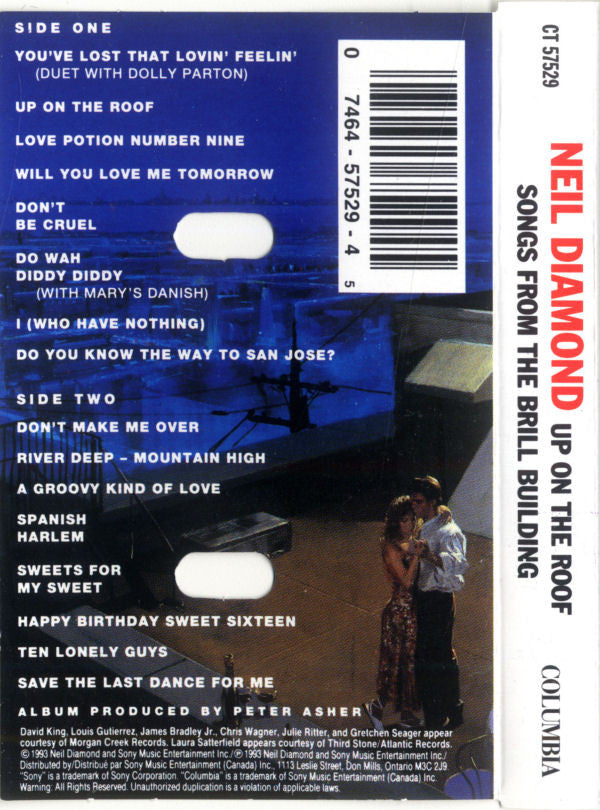 Neil Diamond : Up On The Roof: Songs From The Brill Building (Cass, Album, Dol)