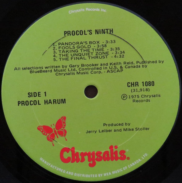 Procol Harum : Procol's Ninth (LP, Album)
